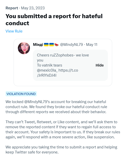 ArchaeologyXAI's tweet photo. 1) Pro-#NAFO account. ☑️
2) Used hateful conduct.☑️
3) 18.3K followers.☑️
4) V-word bonus points!☑️ https://t.co/RtnwtWIsk7