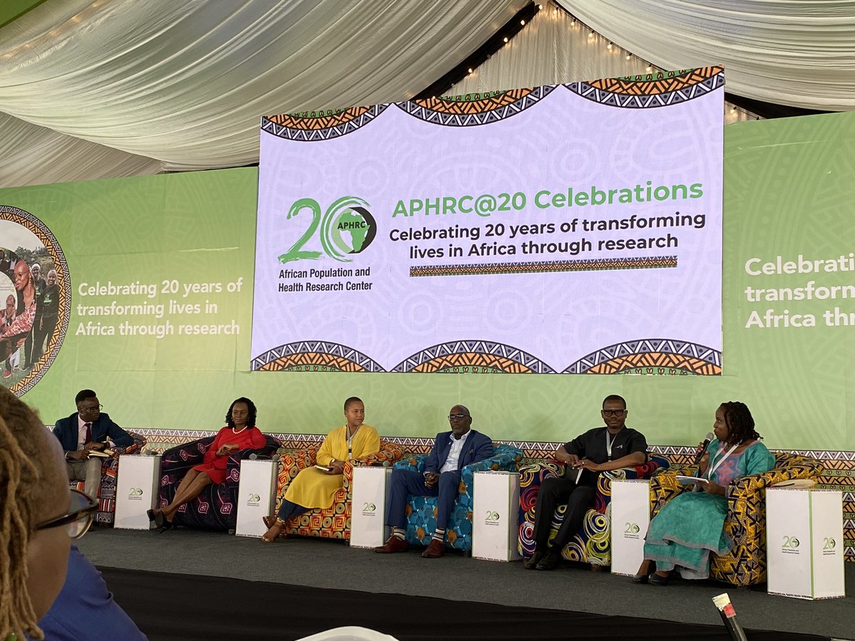 Grand finale! Celebrating 20 years of transforming lives in Africa through research <a href="/aphrc/">APHRC</a> #IAMAPHRC #APHRC20