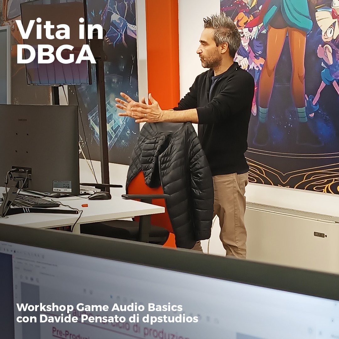 dpstudios_milan's tweet photo. Our founder Davide Pensato during his workshop at @dbgameacademy
#DBGA #DigitalBrosGameAcademy #gamedesigner #gamedesign #gameprogrammer #gameprogramming #gamedeveloper #gamedevelopment #gamedev #sounddesign #gameaudio https://t.co/mlBNiLssHb