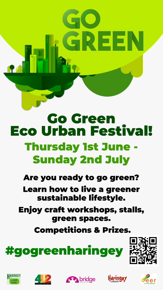 This year we have the pleasure of hosting an entire Green month as Great Big Green Week and London Climate Action Week both fall in June!

#tottenham #haringeybusiness #haringey #haringeygogreen #gogreenharingey #sustainability #gogreen #haringeyevents #ecoawareness #ecofestival