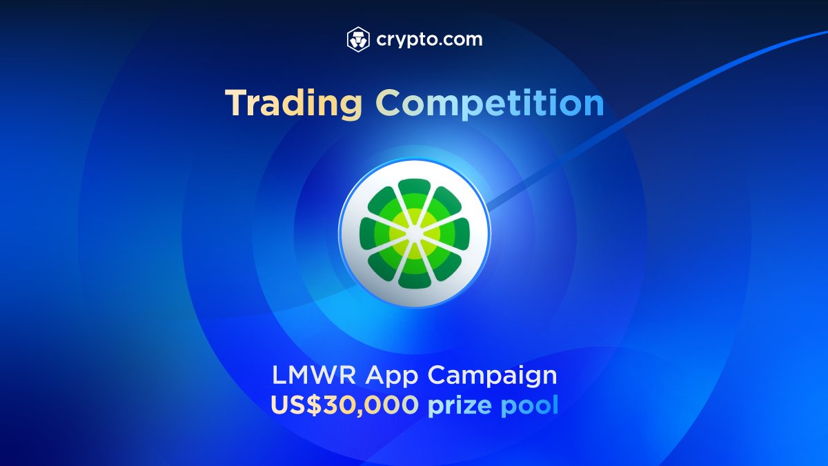 Support the creator economy and get rewarded with the LMWR App Campaign 🟢
✅ Trade and buy LimeWire (LMWR) to participate 
💥 US$30,000 prize pool 
Learn More  👉 crypto.com/events/lmwr-ap…