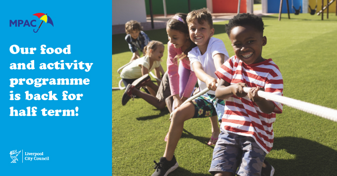 Our brilliant food and activity programme is back for half term! 🙌 

From Monday, children up to 16 from eligible families can take part in hundreds of fun sessions for FREE!

And don’t forget there are meals and snacks for every child 🥪 

Sign up - bit.ly/43eIsEk