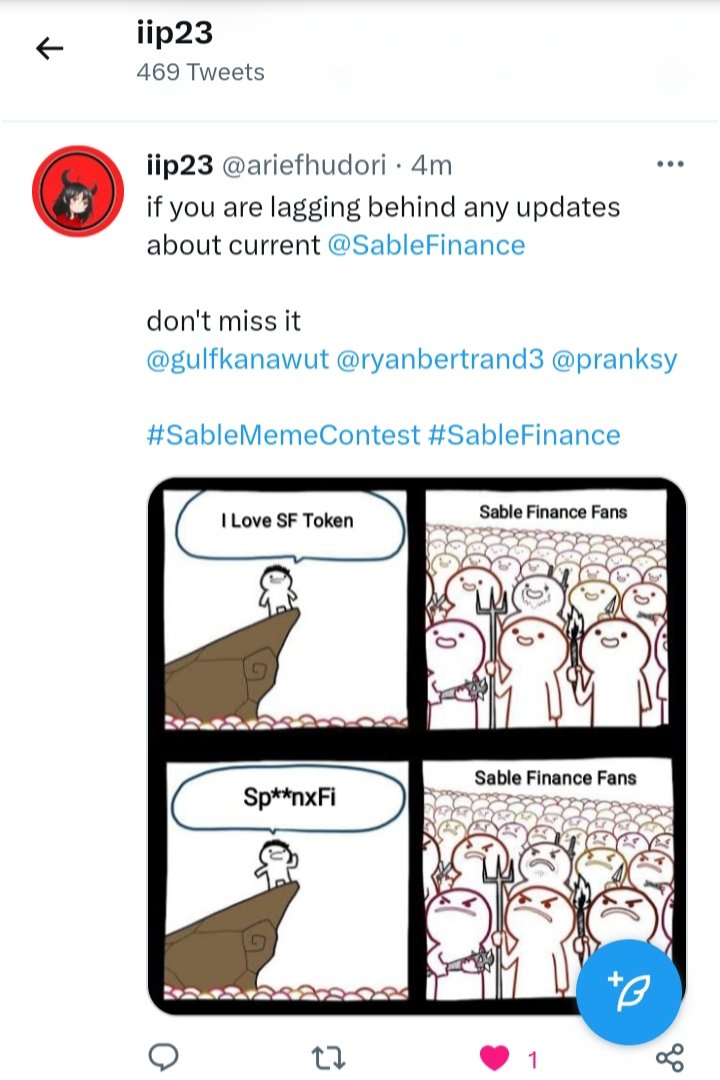 ariefhudori's tweet photo. @SableFinance LFG
@gulfkanawut
@ryanbertrand3
@pranksy
#SableMemeContest #SableFinance https://t.co/ixAOm9GOKs