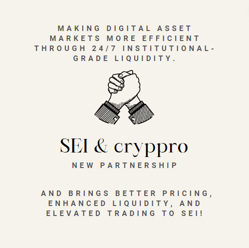 simcryfy's tweet photo. 🚀 A warm welcome to @cryp_pro, the newest member of the @SeiNetwork Liquidity Alliance!

#Sei #FastestLayer1 https://t.co/i9XUo18YyC