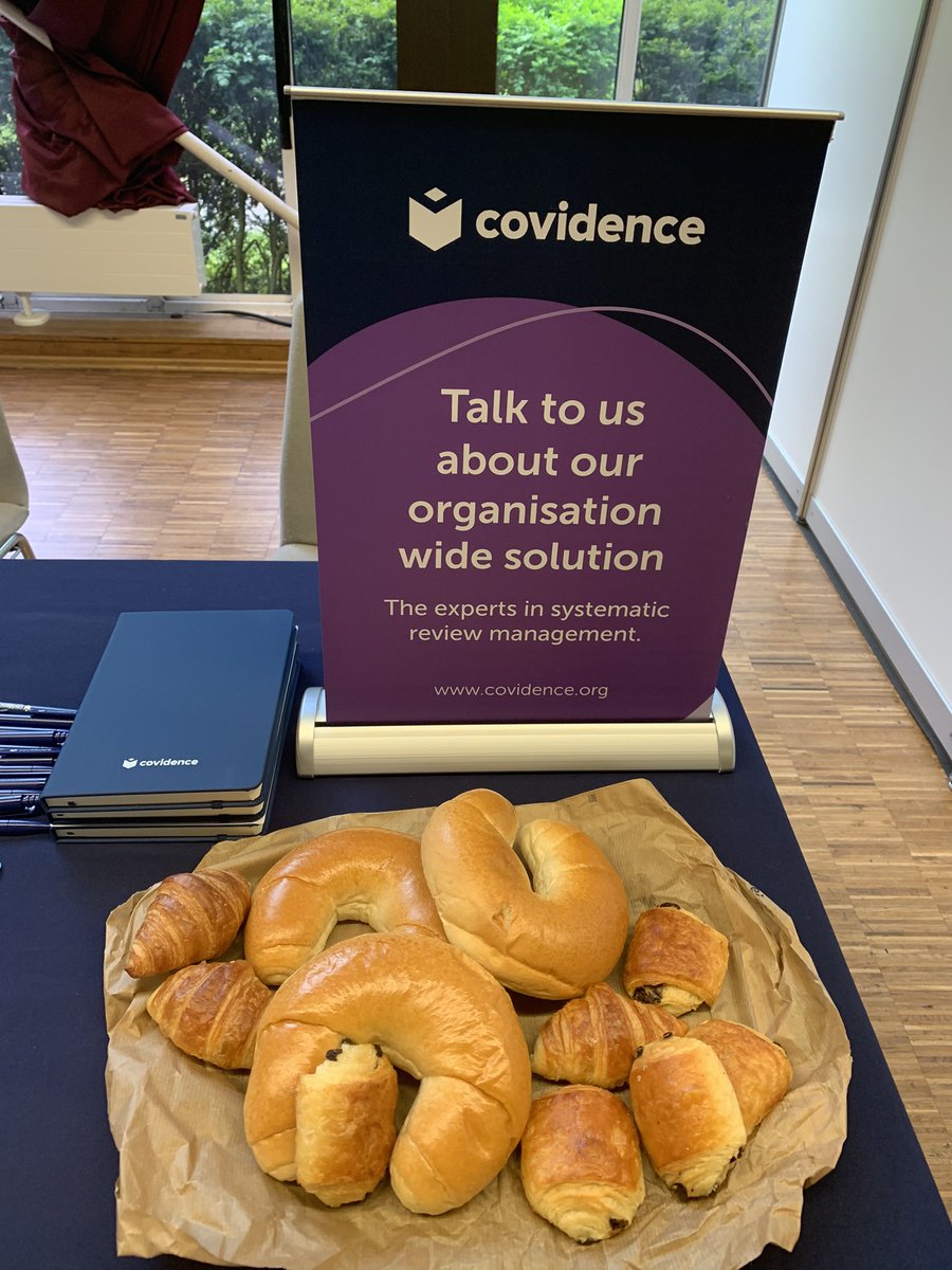 Day two of @BiblioCon2023 Hannover the umbrellas are all gone but it is ok as the sun is shining today. Pop by stand F6 for your freshly baked local
Pastries hot out of the oven and a chat about who Covidence are and how we support your researchers #111BiblioCon #covidence