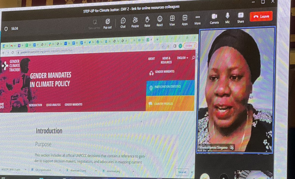 MkomwaSylvia's tweet photo. “GENDER-TRANSFORMATIVE CLIMATE ACTION” Workshop in Nairobi

As a the panelist, i am sharing @globalpeacetz experience on our #climateaction4peace programme and insights on understanding the urgency of the attention needed in response to climate change and its impact to peace. https://t.co/bEaxYjMYJI