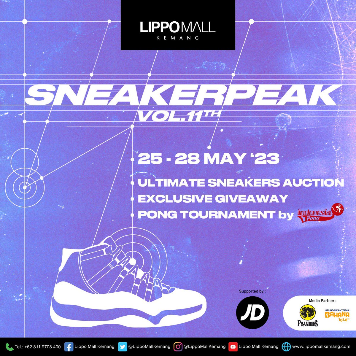 Sneakerpeak Vol. 11 ✨

🗓️25 - 28 May 2023
📍Atrium, Lippo Mall Kemang

Get ready for Sneakerpeak Vol. 11, SoulmateLMK! Prepare to get your best Sneakers choice 😍

#SneakerpeakVol11 #Sneakerpeak2023 #LippoMallKemang