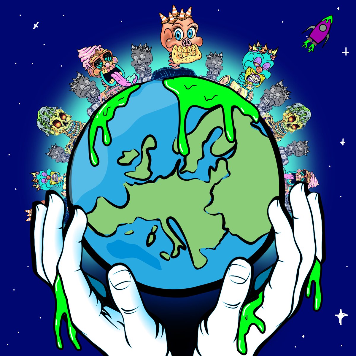 Feels like we're in good hands <a href="/ToxicSkullsClub/">Toxic Skulls Club</a> 
Not many projects have such a strong community.
Nice to see that it connects people from many different countries.

#TSCcreative #TSC #staytoxic <a href="/missyskulls/">Missy Skulls</a> <a href="/Captain_Scales/">Captain Scales</a> <a href="/JoeBankss/">JoeBanks | Community Specialist</a> <a href="/ThiagoMarianno/">ThiagoMarianno</a>  @Chris1860m  <a href="/CharlesVelez85/">Charles 🪬🤙</a>