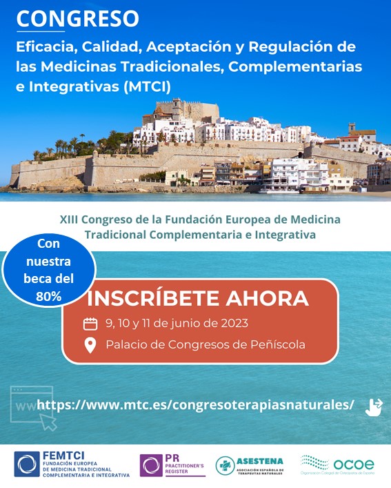 Peñíscola acogerá el 'XIII Congreso de la Fundación Europea de Medicina Tradicional Complementaria e Integrativa'

Será los días 9, 10 y 11 de junio y las entradas ya están disponibles a un precio muy económico 👉🏼 n9.cl/y7n8f