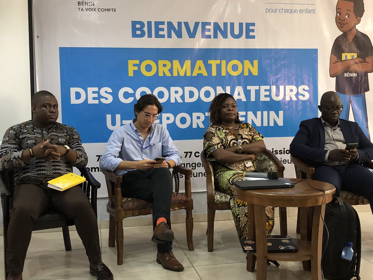 sannibio1's tweet photo. L’aventure continue avec les coordonnateurs U-Report Bénin. Visitez les différentes plateformes de l’UNICEF UNICEF Benin et U-Report Benin( Facebook, Twitter..) N’oubliez surtout pas de liker et de partager.
#UactionsForChange
#UReport229Fier
#UReportBeninEmpowerment https://t.co/k2qD1eDSJl