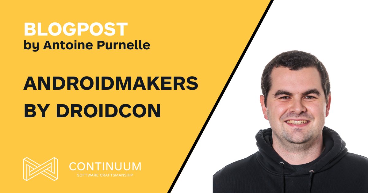 continuumbe's tweet image. Our Mobile Crafter Antoine recently visited Android Makers by droidcon, a mobile-focused conference in Paris. Read this thoughts and insights through his blogpost! #conference #mobile #knowledgesharing #continuumtribe continuum.be/blog/androidma…