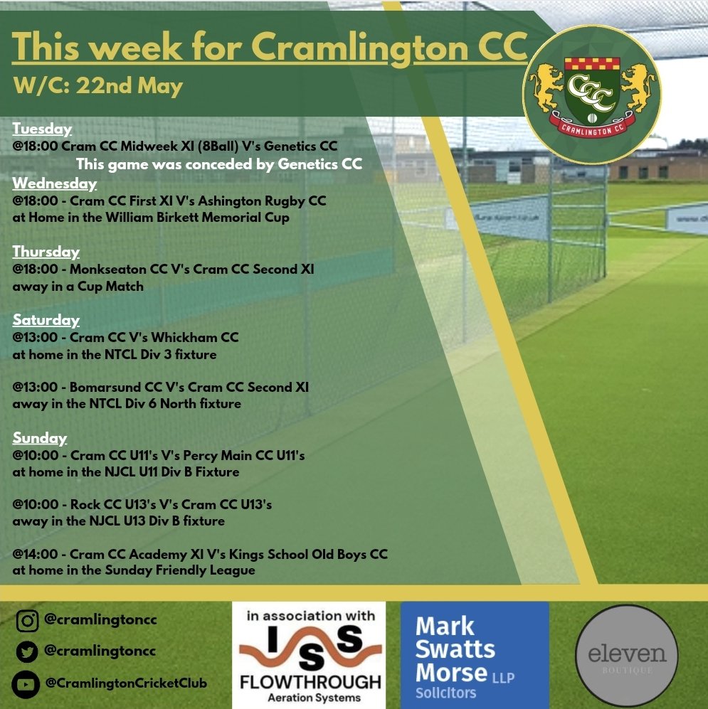 CramlingtonCC's tweet image. #UTC #CupRun #busyweek