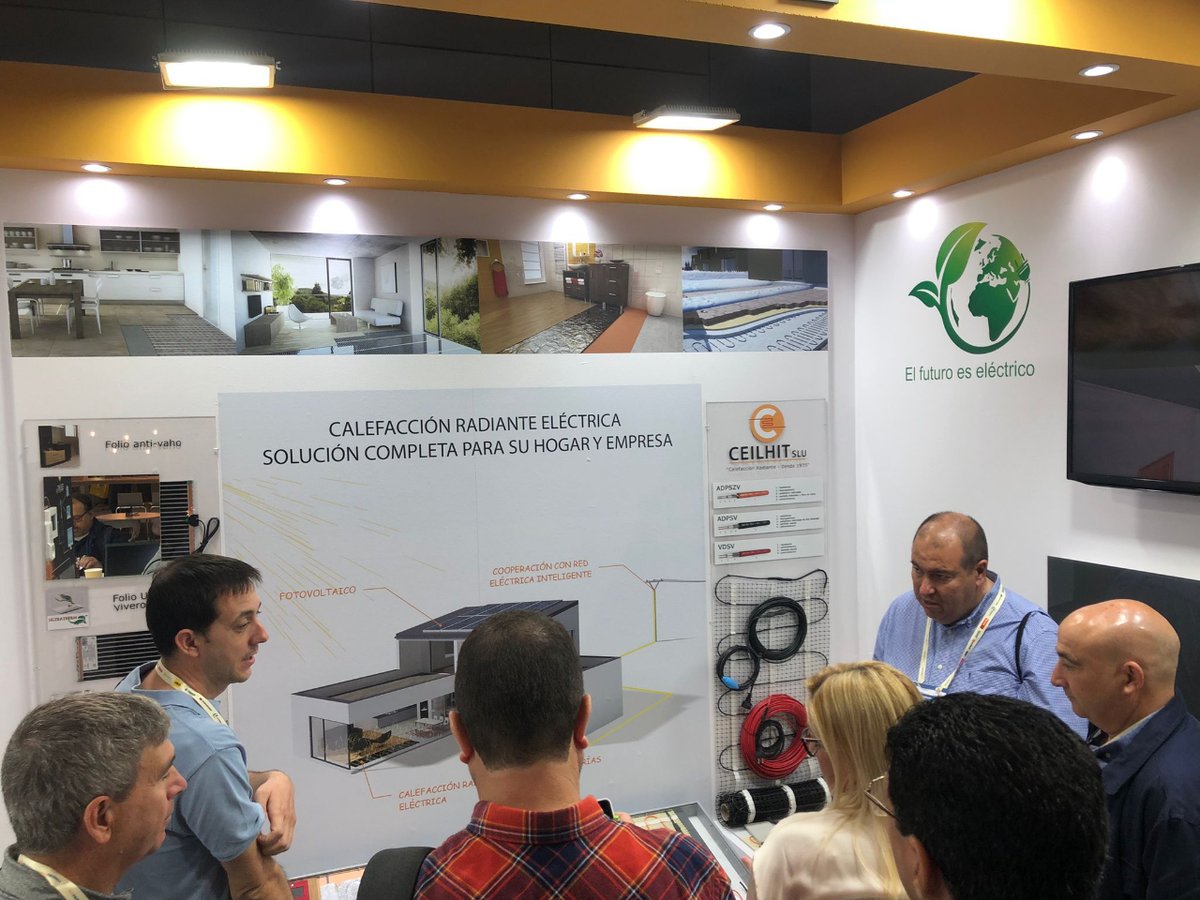 2a jornada @ConstrumatBCN Ven a ver nuestras soluciones de Calefacción Radiante Eléctrica... suelo, lámina, panel... ¡confort asegurado! #energiaeficiente #energiasostenible