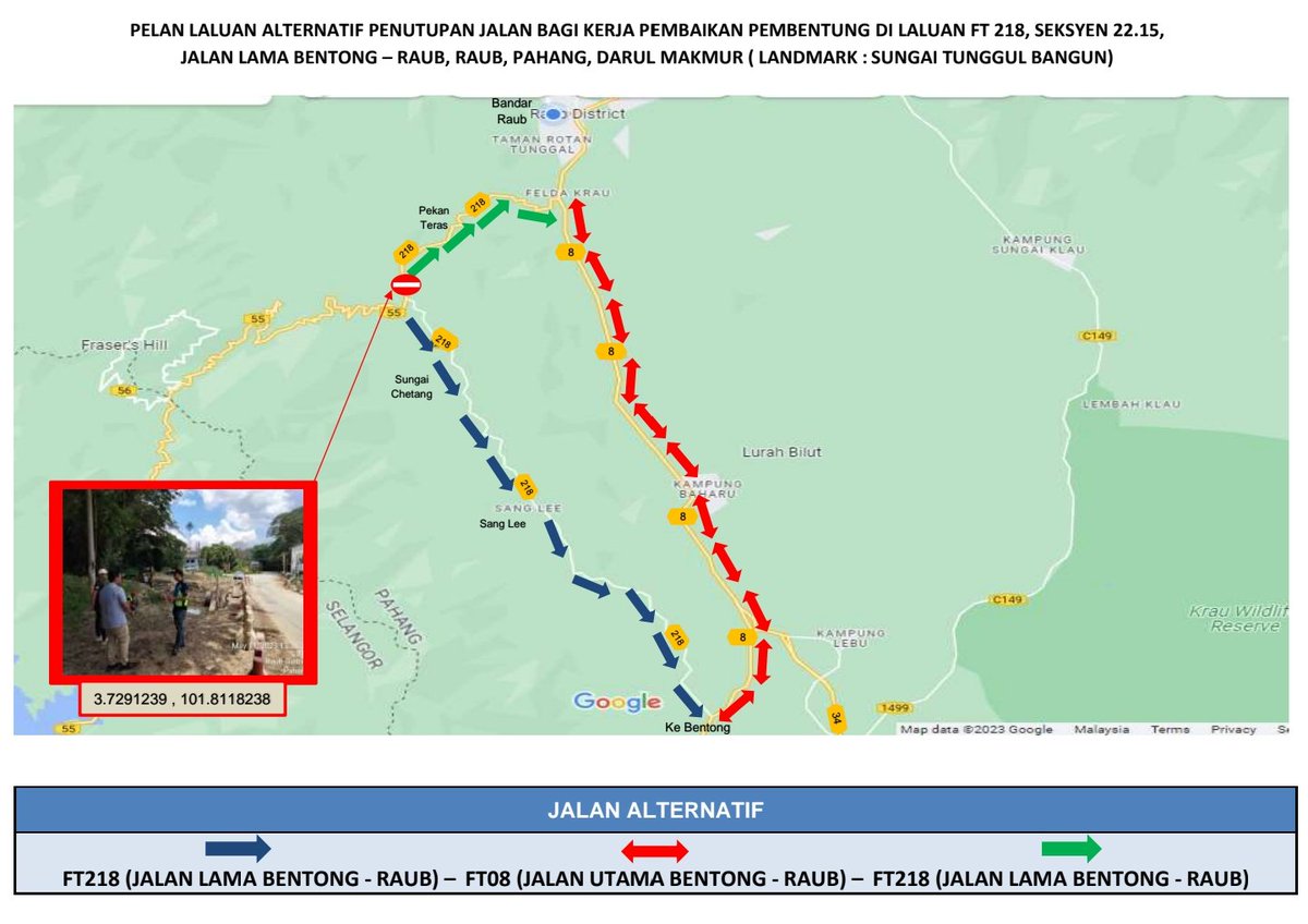 𝐍𝐎𝐓𝐈𝐒 𝐏𝐄𝐍𝐔𝐓𝐔𝐏𝐀𝐍 𝐒𝐄𝐌𝐄𝐍𝐓𝐀𝐑𝐀 𝐉𝐀𝐋𝐀𝐍 𝐁𝐀𝐆𝐈 𝐊𝐄𝐑𝐉𝐀-𝐊𝐄𝐑𝐉𝐀 𝐏𝐄𝐌𝐁𝐀𝐈𝐊𝐀𝐍 𝐏𝐄𝐌𝐁𝐄𝐍𝐓𝐔𝐍𝐆 𝐃𝐈 𝐋𝐀𝐋𝐔𝐀𝐍 𝐅𝐓𝟐𝟏𝟖, 𝐒𝐄𝐊𝐒𝐘𝐄𝐍 𝟐𝟐.𝟏𝟓, (𝐉𝐋𝐍 𝐋𝐀𝐌𝐀 𝐁𝐄𝐍𝐓𝐎𝐍𝐆 – 𝐑𝐀𝐔𝐁) 𝐊𝐏𝐃 𝐒𝐄𝐌𝐔𝐀 𝐉𝐄𝐍𝐈𝐒 𝐊𝐄𝐍𝐃𝐄𝐑𝐀𝐀𝐍