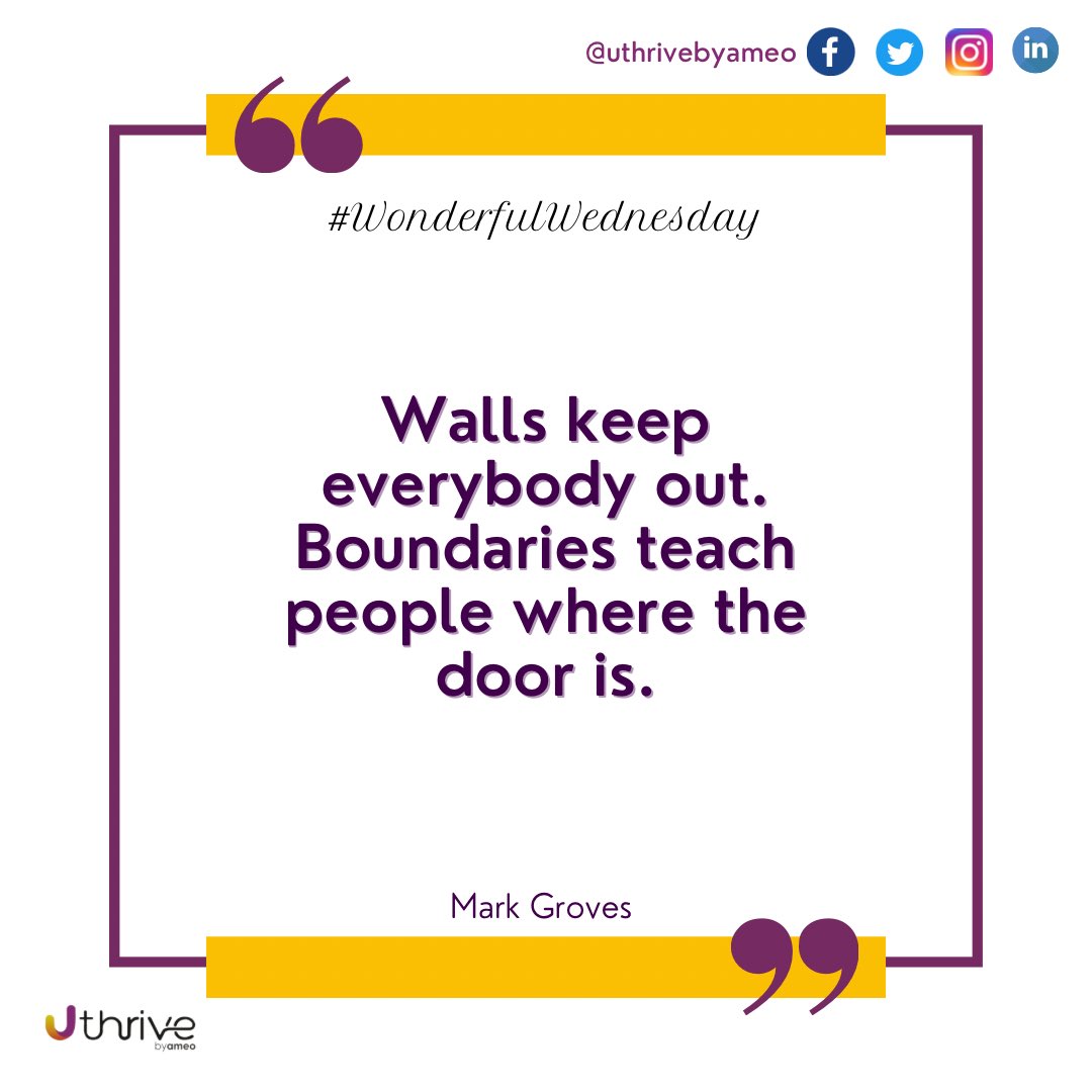 “It is imperative to set boundaries to maintain healthy relationships. Setting boundaries is an often overlooked form of self care that is very important.”

- Coach E

#inspirationalquotes #motivationalquotes #wonderfulwednesday #personaldevelopment #careerdevelopment
