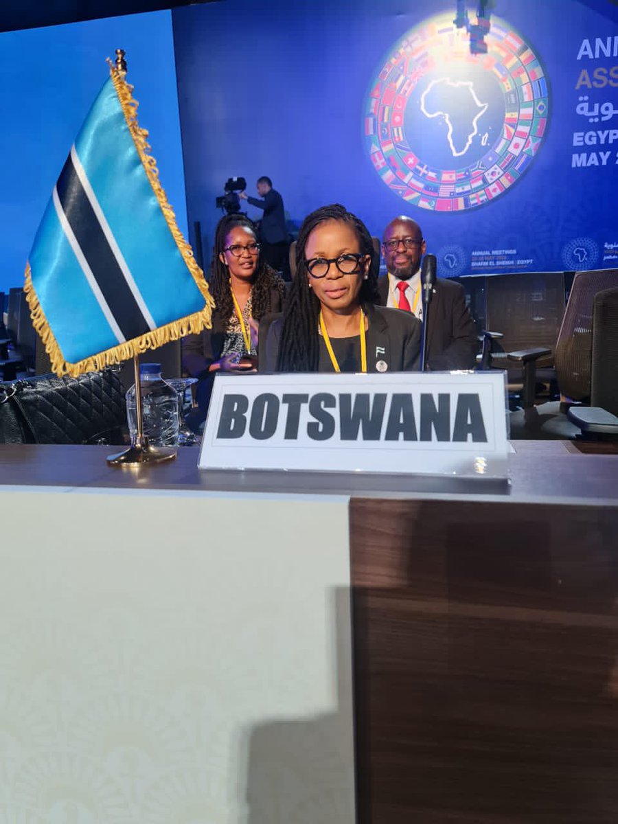 SeramePeggy's tweet image. We are in Sharm El Sheikh, Egypt for the 2023 Annual Governors Meeting, 22-26, May. The annual meetings are held under the theme &quot;Mobilising Private Sector Financing for Climate Change &amp;amp; Green Growth in Africa. #AfDBAM2023 #Botswana