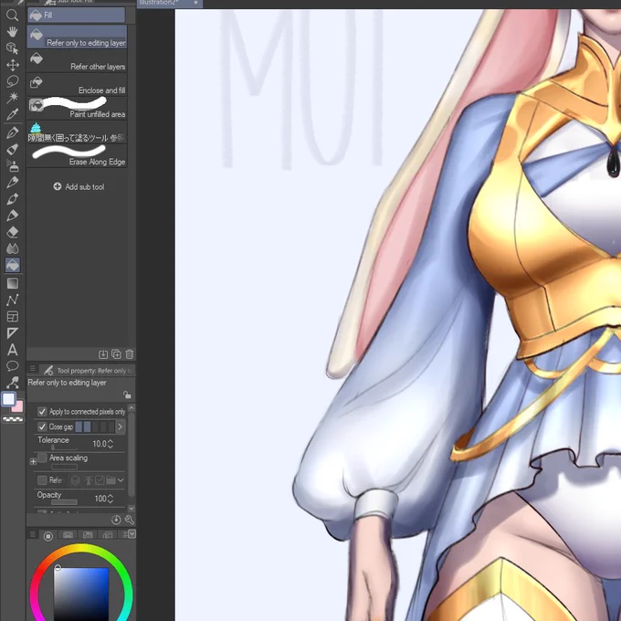 Was working on something pretty yesterday! I plan to finish it today and show it to all of you hehe ✧・゜: *✧・゜:* #wip #Vtuber #VTuberUprising