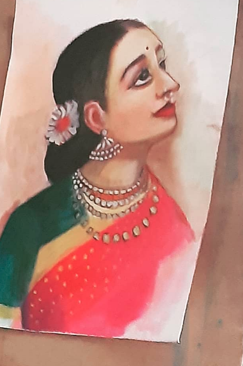 #painting #rajaravivarma #damayanthi #MeenaDasNarayan