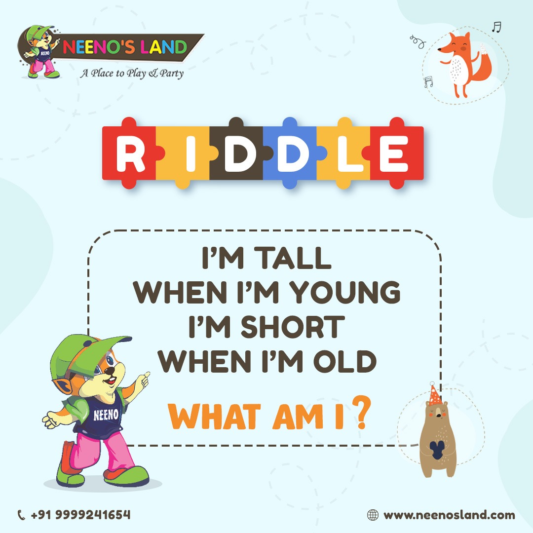 'Think you can solve this riddle? Challenge your mind and put your wit to the test with this brain teaser!'
.
.
#RiddleMeThis #BrainTeaser #PuzzleGame #ChallengeAccepted #Playzone #KidsPlay #PartyTime #WeekendVibes #FunActivities #UnleashTheFun #ChallengeYourself #BrainExercise