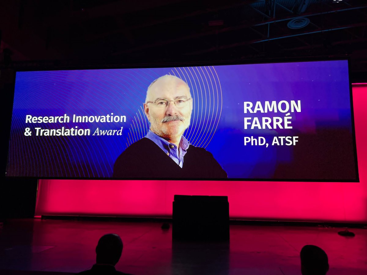 👨‍⚕️Ramon Farré, investigador del #CIBER de #EnfermedadesRespiratorias, 'Award Research Innovation & Translation' #ATSF conference.thoracic.org/program/respir…🏆 ¡Enhorabuena!👏👏👏👏 @jmunozbravo