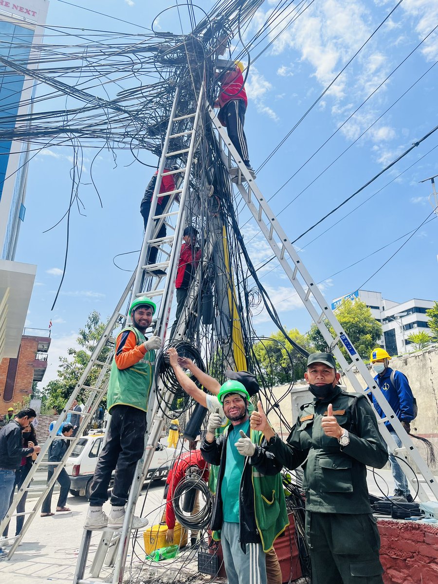 ClassicTechNP's tweet image. Live from New Baneshower! Fiber cable management work on-going with Ktm Metro and ISPAN ! #Classictech
