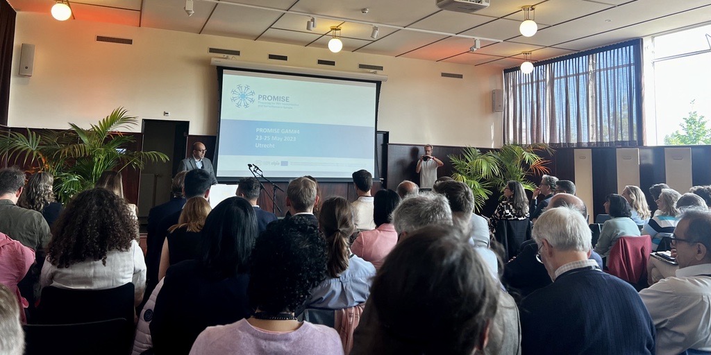 PROMISE_IMI's tweet photo. 🎉We're excited to finally kick off @PROMISE_IMI General Assembly Meeting #4 in Utrecht🇳🇱 !

2⃣ days of insightful meetings to prepare for the project's final stretch of the race.

From #RSV Epidemiology &amp; #COVID19 impact to patient engagement activities, there's much to do!💪 https://t.co/wgxZelEgtr