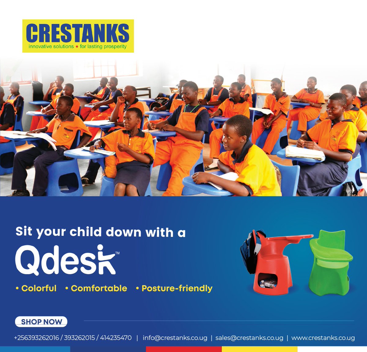 crestanks's tweet photo. Start posture training your child ASAP &amp; protect your child's spine with a Q-desk from Crestanks. 

Contact us on 0750748770 to place your orders.

#Crestanks #plasticproducts #Qdesk #PostureTraining #Posture https://t.co/6p366V2ECe