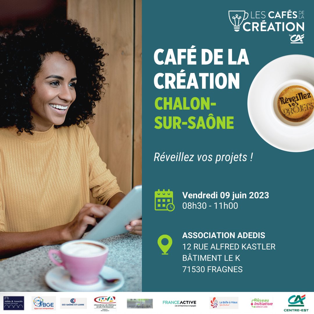 💡 #CafésdelaCréation l Vous avez un projet de création ou de reprise d'entreprise ? Les ficelles de l'#entreprenariat demeurent un mystère pour vous ? Venez à la rencontre d'experts 🚀 !
📅 09 juin de 08h30 à 11h00
📍 #Fragnes (71)
Inscriptions 👉 propulsebyca.fr/evenements/caf…