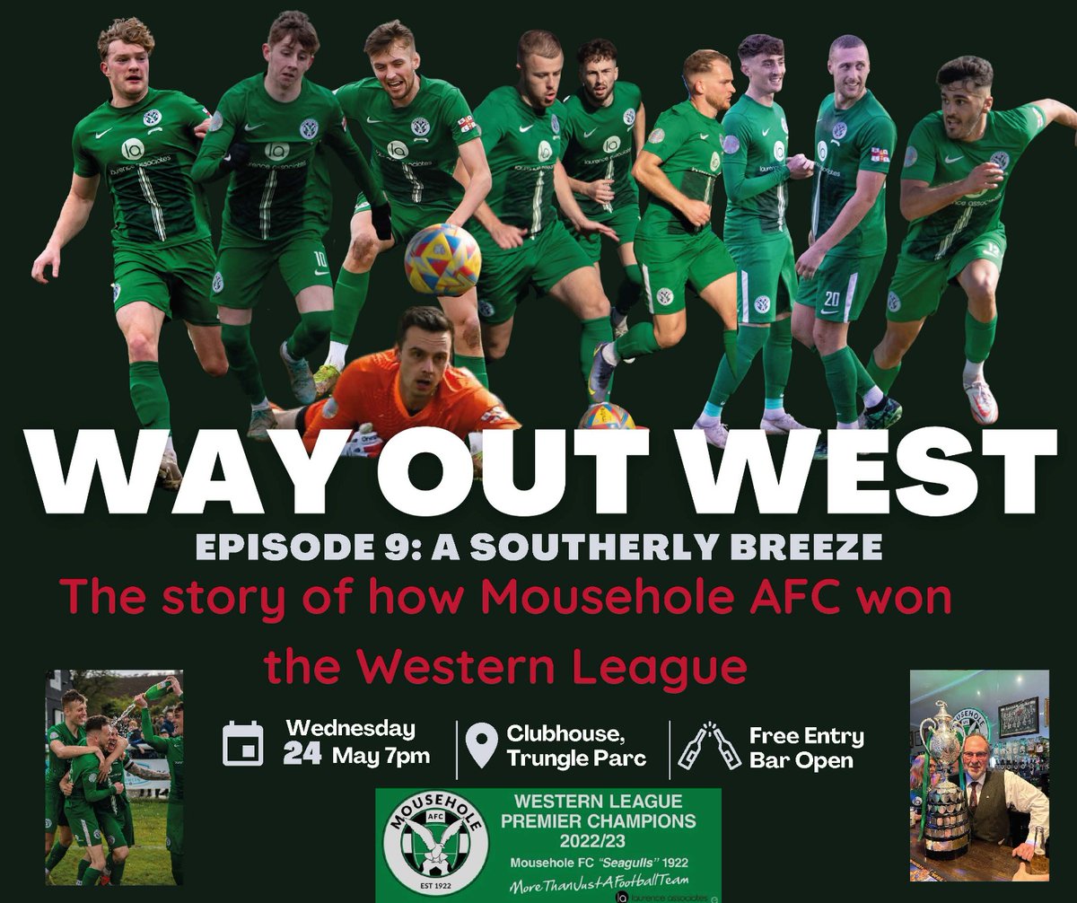 EPISODE 9⃣ PREMIERE THIS EVENING

Come and enjoy an hour-long look back at the title-winning season with some of the stars of the show 🎦

Trungle Parc 📌 7pm 🕖 #wayoutwest