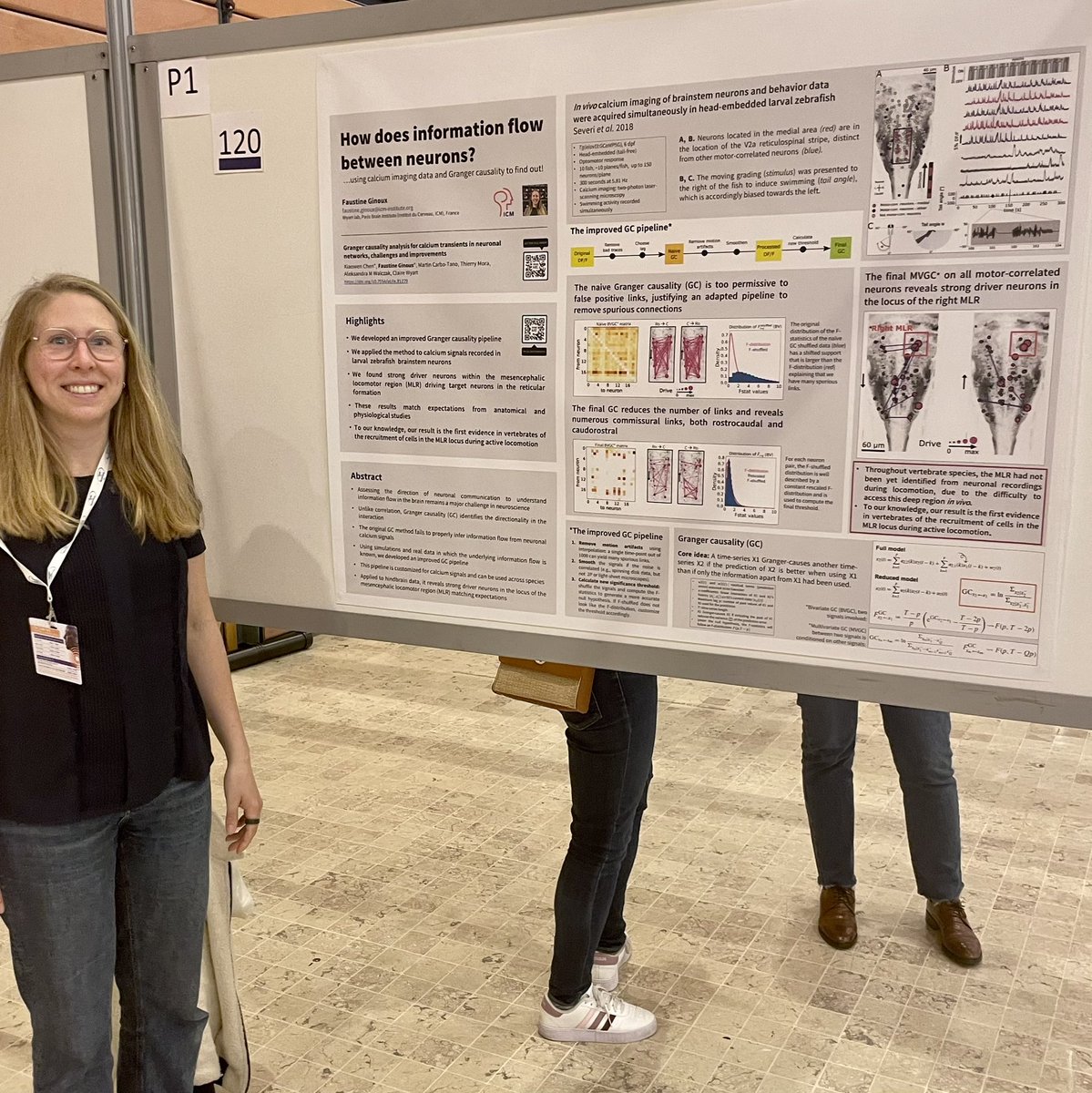 Interested in studying information flow between neurons using calcium imaging data? Come have a chat about Granger causality at my poster (P1.120) at #NeuroFrance2023! Today 24.05.2023 10:00-11:00 <a href="/wyartlab/">Wyart Lab</a> <a href="/SocNeuro_Tweets/">Société des Neurosciences</a>
