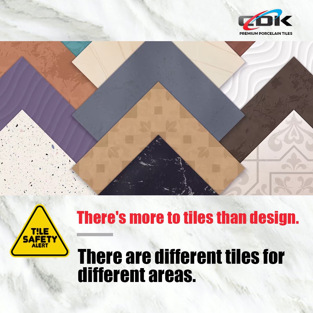 cdkindustriesng's tweet photo. Tiles aren't just about aesthetics, they also play a crucial role in safety and functionality.
Choose tiles that are both beautiful and practical for your living space.
#TileDesign #SafetyFirst #cdktiles #tilessafety https://t.co/DSX6d6mwlT