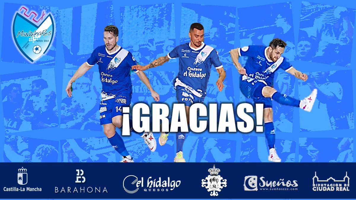 🔵⚪️Comunicado oficial 🔵⚪️

👉 Humberto, Rafa López y Matamoros no continuarán en el Quesos El Hidalgo <a href="/ManzanaresFS/">ManzanaresFútbolSala</a>  la próxima temporada

manzanaresfs.com/humberto-rafa-…
