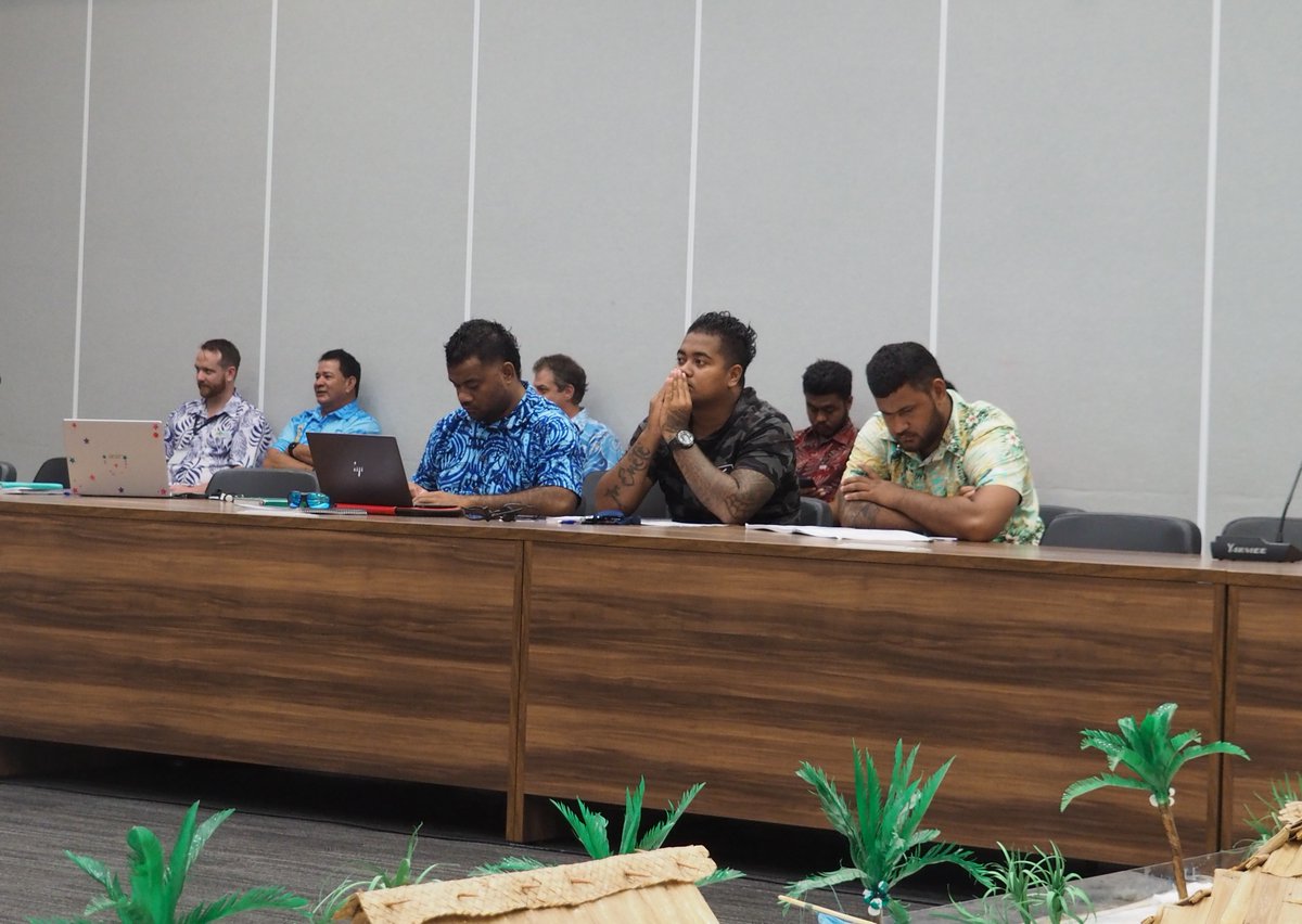 TuvaluMET's tweet photo. This week, staff from the Tuvalu Meteorological Service join other government departments and civil society organizations in Funafuti to participate and engage in technical training on climate and ocean science and coastal hazard assessment and monitoring. https://t.co/byoJSwDjtF