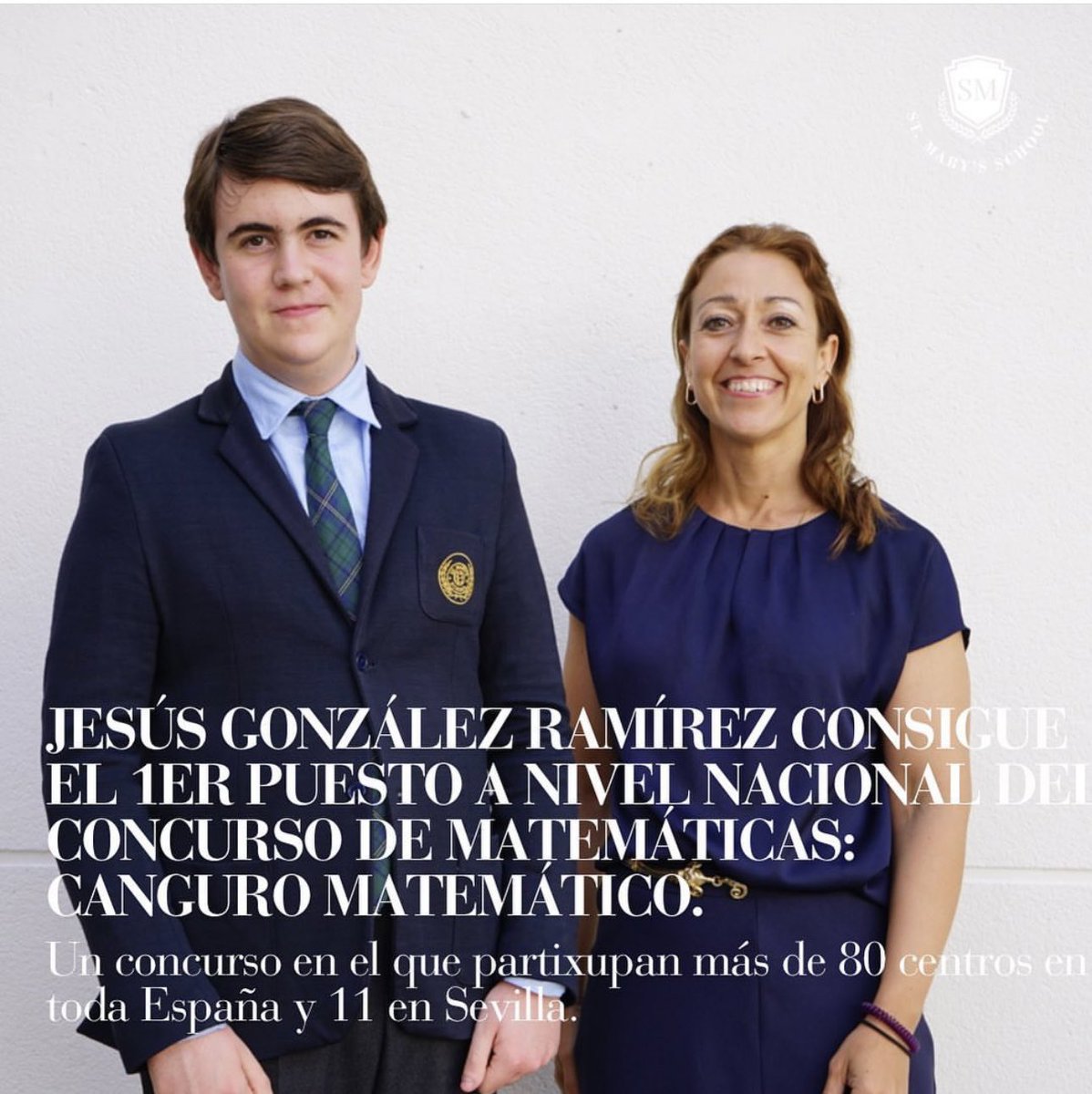 🏆 NUEVO PREMIO 🏆 Jesús González Ramírez ha conseguido el 1er puesto a nivel nacional en Canguro Matemático 1° Bach , un concurso dirigido a estudiantes de ESO y bach de todo el 🌎 cuya finalidad es subrayar el placer de las matemáticas y fomentar la resolución de problemas.