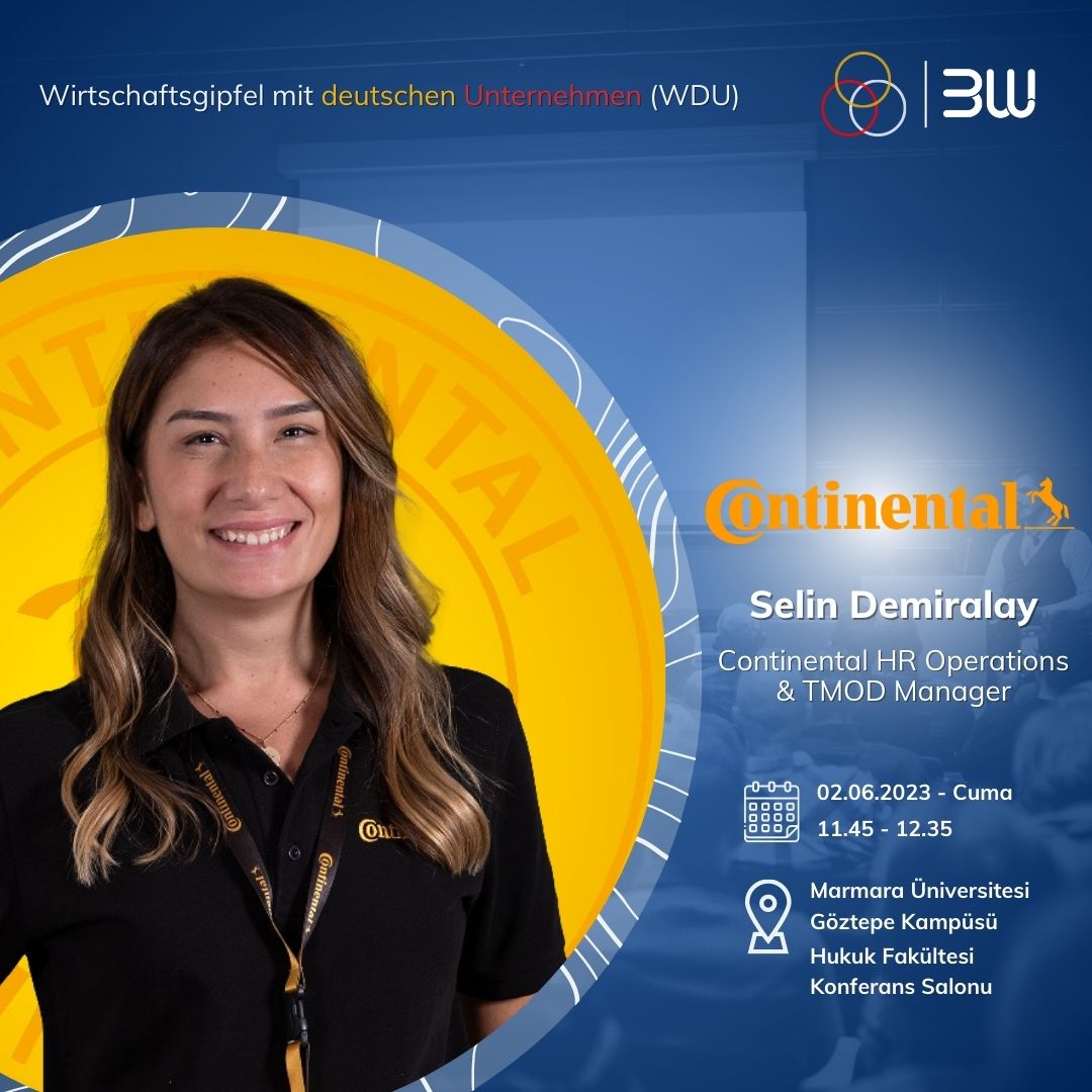 BWLundWI's tweet photo. Zirvemizin yüz yüze gerçekleşecek olan ilk günü 2 Haziran’daki konuşmacılarımızı tanımaya hazır mısın? 🥳

İşte üçüncü oturumumuzun konuşmacısı Continental HR Operations &amp; TMOD Manager - Selin Demiralay! 🙌🏻🥳

Detaylar: https://t.co/yga4OUPHbf

@continentaltire @ContiLastik https://t.co/W9ID0ztyUD