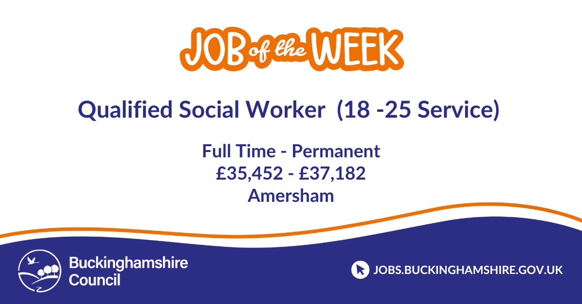 Do you want to have a positive influence on the lives of young adults? Become a Qualified Social Worker in our small and friendly 18-25 service team. 

To apply, visit crowd.in/Z3MFvy 

#SocialWork #SocialCareJobs #BuckinghamshireJobs #Opportunities #jobsearch #JobAlert