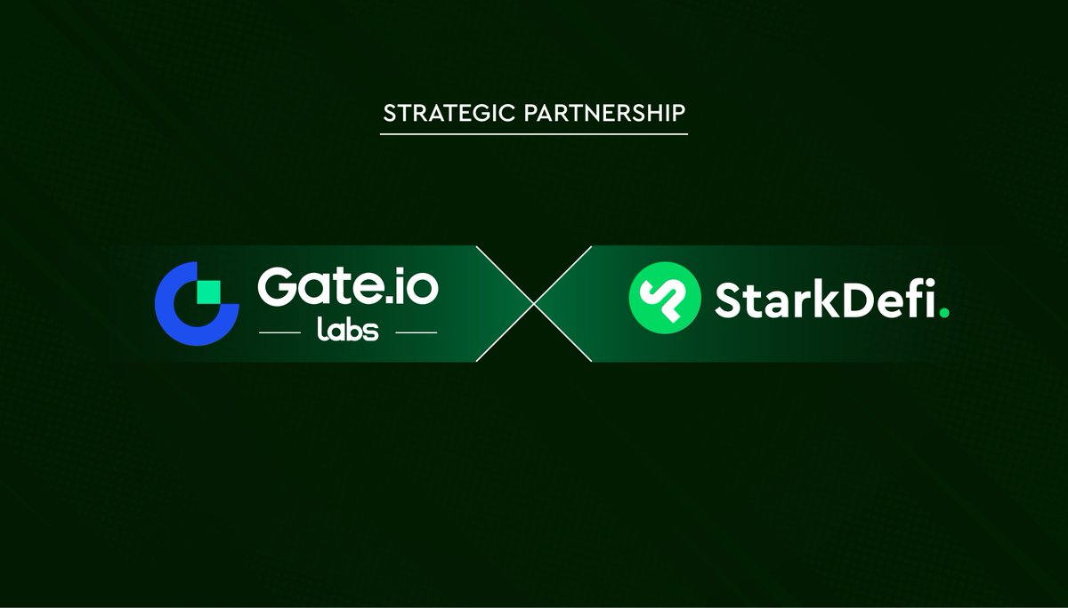 StarkDefi's tweet photo. 🚨 We are thrilled to announce that @gate_labs have made a strategic investment in #StarkDefi 

We are excited for what the future holds for StarkDefi, and with Gate as a partner we have an even greater outlook. Now the work continues to build the best DeFi hub in the ZK space!

Read on medium 👇

https://t.co/fssxQxhjuD