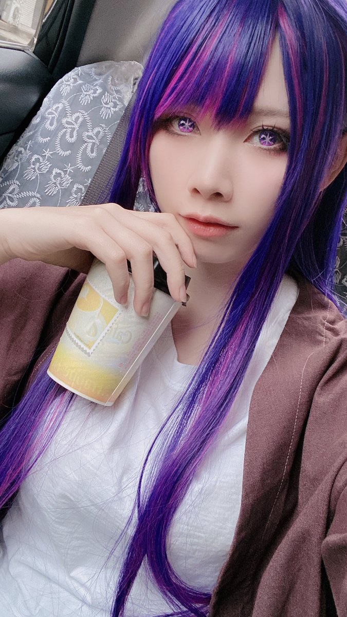 Yoruiii14's tweet photo. #推しの子 #星野アイ #cos #私服 #アジサイ #台北 #紫陽花の季節 https://t.co/dEz07gnqCg