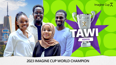 ExperienceUSIU's tweet photo. ๐WE DID IT, AGAIN!
๐ฅDrumrolls! Join us in celebrating our incredible #TeamTAWI for emerging victorious in the @Microsotft #ImagineCup ๐2023 competition, proving that hard work, determination, and collaboration can lead to outstanding results. ๐ฅณ๐
๐ธCourtesy: @Microsoft https://t.co/fLSoLY3PJy