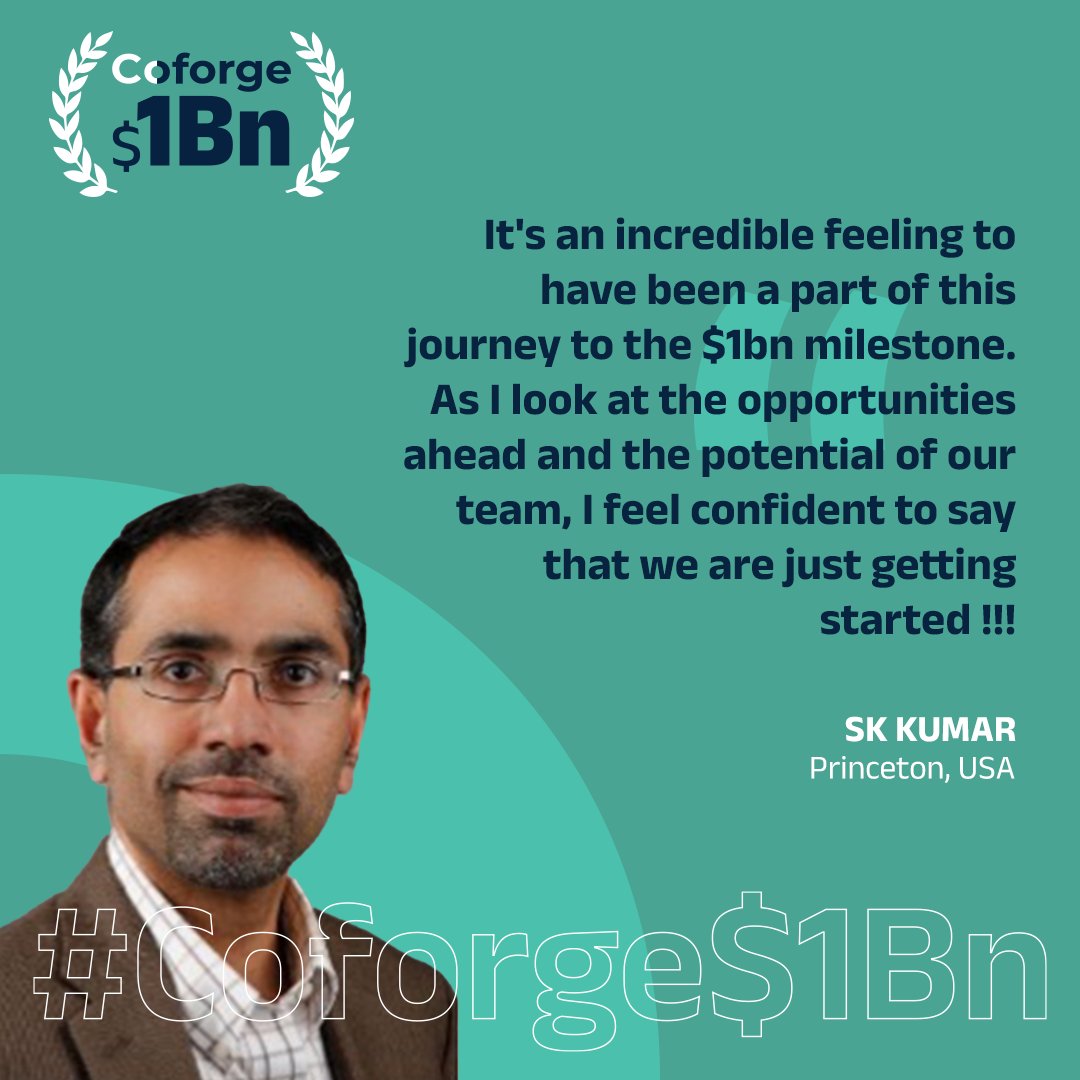 Coforge_Tech's tweet photo. At the heart of our success as an organisation lies our culture of inclusivity, diversity and respect for our people. Our milestone celebration is a celebration of our individual and collective journeys. 

#Coforge1BillionDollars #WeDidIt #Coforge #RevenueMilestone #SuccessStory https://t.co/BSbOuMsRpw