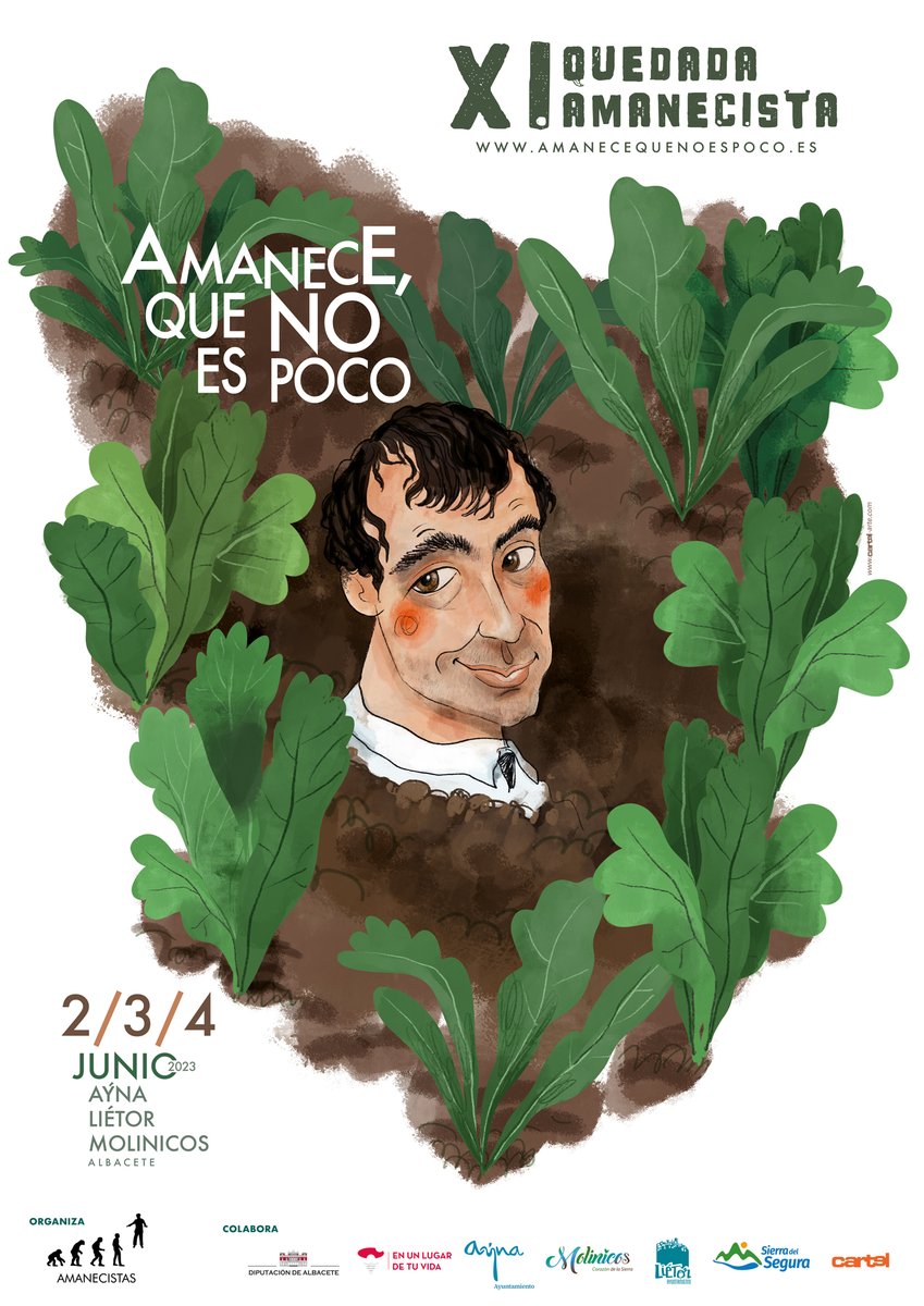 🤗Si es que no paran de salirnos carteles en el bancal🌱🌱 🥳Esta vez, nos ha brotado el cartel de la XI Quedada Amanecista y así de hermoso nos ha salido 🥒@Amanecistas, los carteles os llevamos en el corazón💖