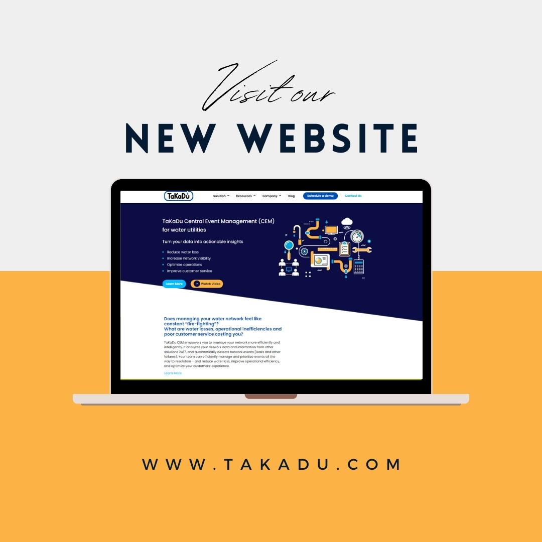 Our new website is now LIVE! With a fresh new design and plenty of resources, it’s the place to go to learn about central event management and discover how TaKaDu can help make your water network operations more efficient. Visit us today!
hubs.li/Q01Q-CGf0