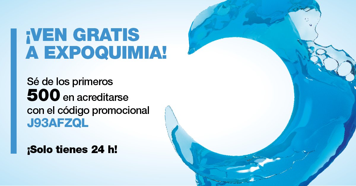 🔛 ¿Todavía no te has inscrito en #Expoquimia2023?

Regístrate gratis con el código J93AFZQL. Tienes 24h para conseguir tu entrada, aprovecha la oportunidad de conocer el futuro de la #QuímicaIndustrial. 🧪🎟

Solo para los 500 más rápidos. 👇
registration.firabarcelona.com/?cod_promh=zXD…