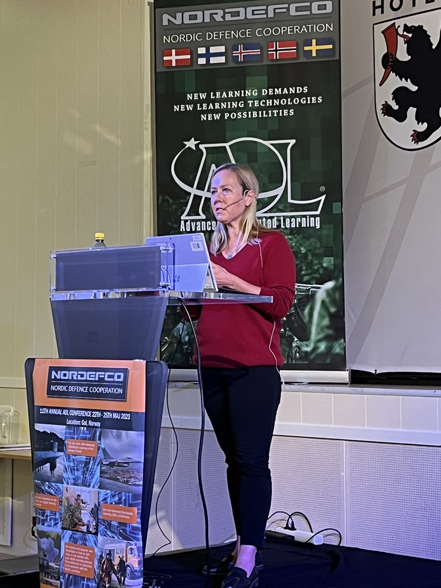AdlDefence's tweet photo. @DrJenSolberg is giving  #nordicadl participants insight on Adaptive learning . Great job @FHS_Oslo @ADL_Initiative https://t.co/NNGxJg63pV