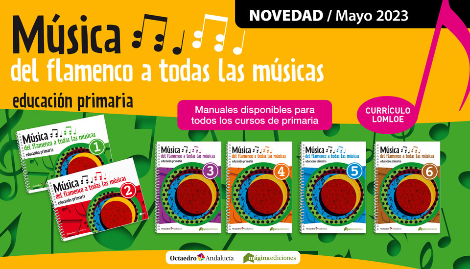 Les invitamos al seminario web del primer proyecto de música en Andalucía que integra de manera sistemática el flamenco en la educación musical en primaria según la LOMLOE. ¡Te esperamos!
Fecha: viernes, 26 de mayo.
Hora: 17:00 h.
Acceso e inscripción: shorturl.at/kwzDM