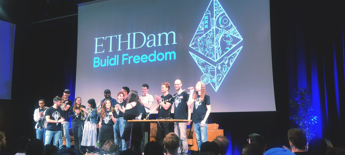 #ETHDam happened! 
Let me tell you, it was a blast! 🔥

Inspiring talks, discussions, hacks.
I have met some of my Day1 heroes in person and I am still processing.

Big up to the <a href="/CryptoCanal/">CryptoCanal priv/acc</a> team you guys smashed it! 

Big up to all the hackers, we have submitted 50+ projects 👀