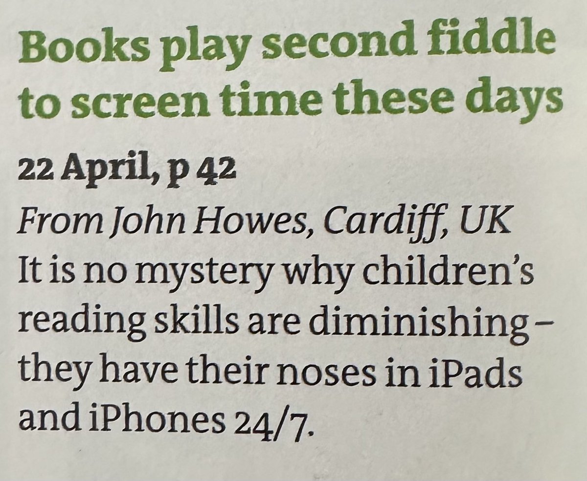 andrew_j_w's tweet photo. Of all the letters you received @newscientist, this was the one you chose to publish? I thought this was New Scientist, not the Daily Mail… https://t.co/yLIQ47lNT0