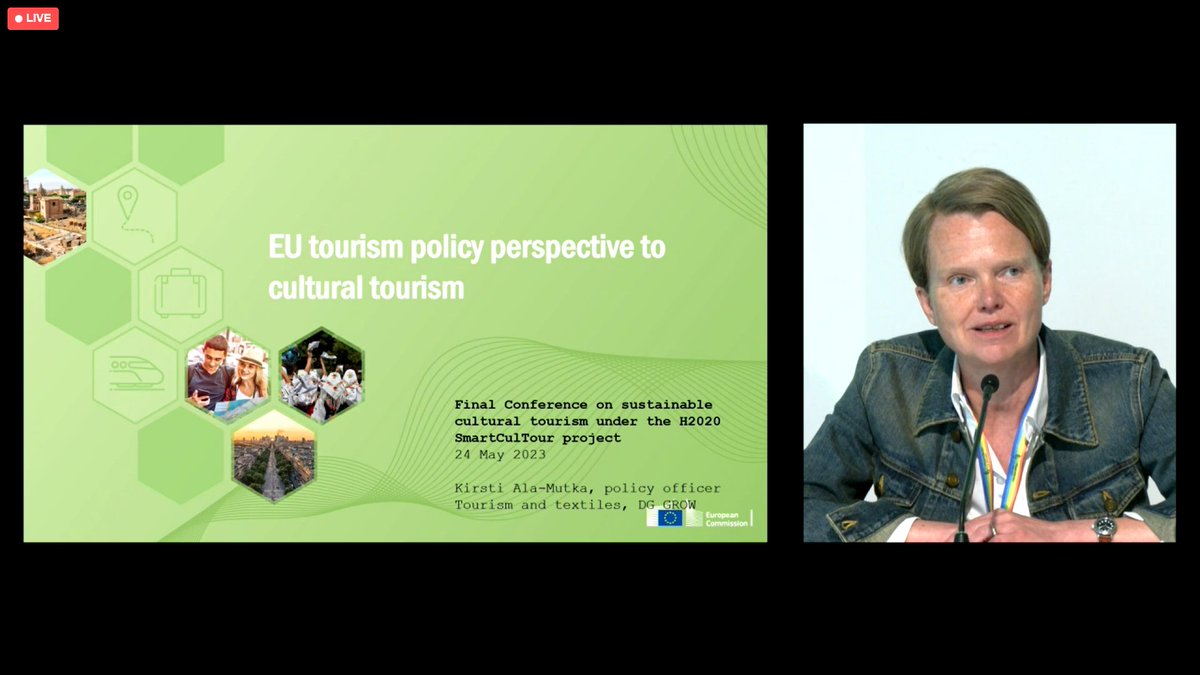 🔴 @UNESCOEU Director, Louise Haxthausen takes part in the opening of the @SmartCulTour Final Conference on #Culture as Catalyst: Redefining Cultural Tourism for Sustainable Destinations. ➡ Watch live: vimeo.com/event/3394293/…