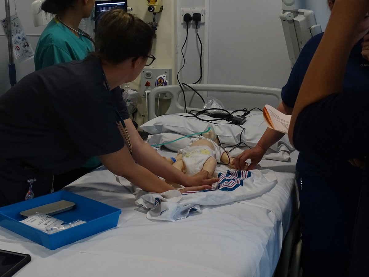 Our Paediatric Team ran Simulation training yesterday around the care of a collapsed neonate. Fantastic teamwork, thanks to all involved 👏👏
