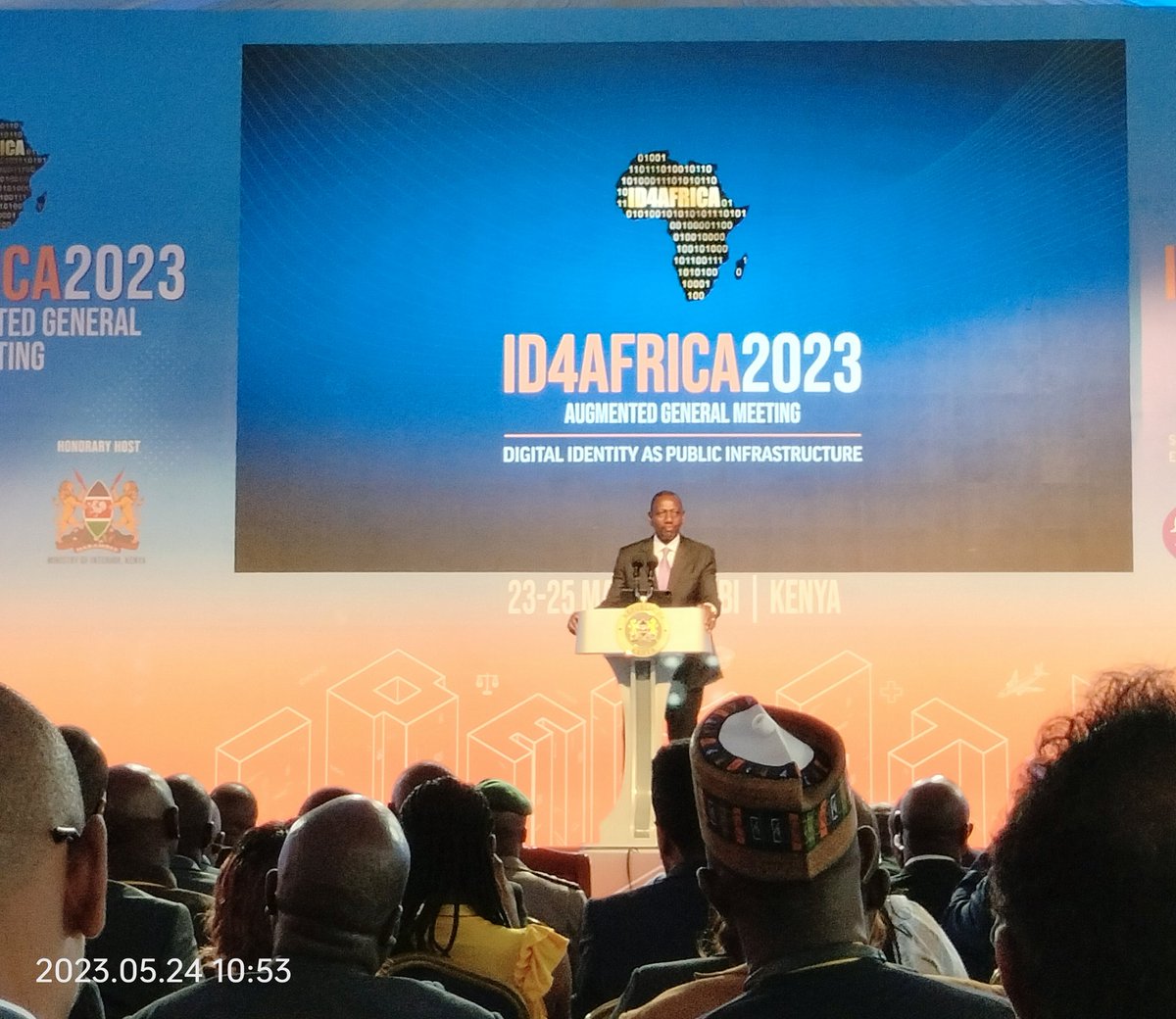 VibraniumID's tweet photo. Encouraging to hear the Government of Kenya walking the talk by demonstrating the importance of digital ID in economic growth. @ID4Africa 2023. https://t.co/rp6LKijcJt